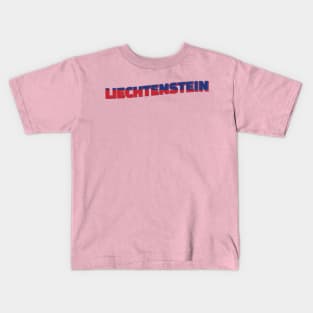 Liechtenstein Vintage style retro souvenir Kids T-Shirt